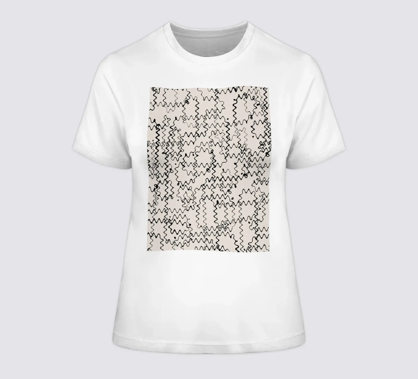 Wave Pattern t-shirt da donna da treechild