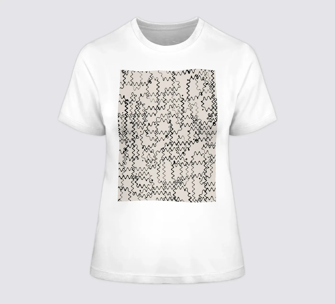 Wave Pattern t-shirt da donna da treechild