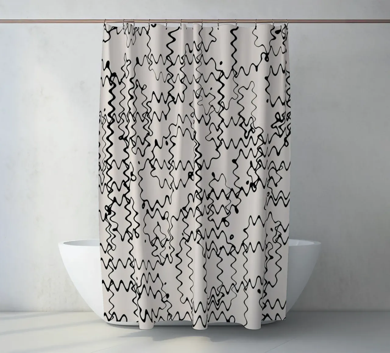 Wave Pattern douchegordijn van treechild