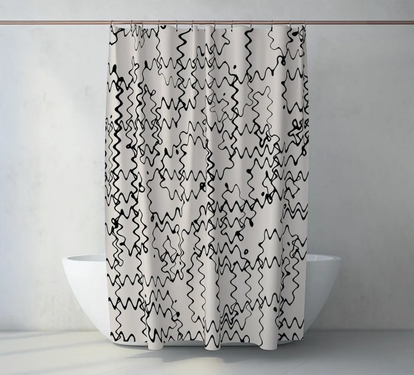 Wave Pattern douchegordijn van treechild
