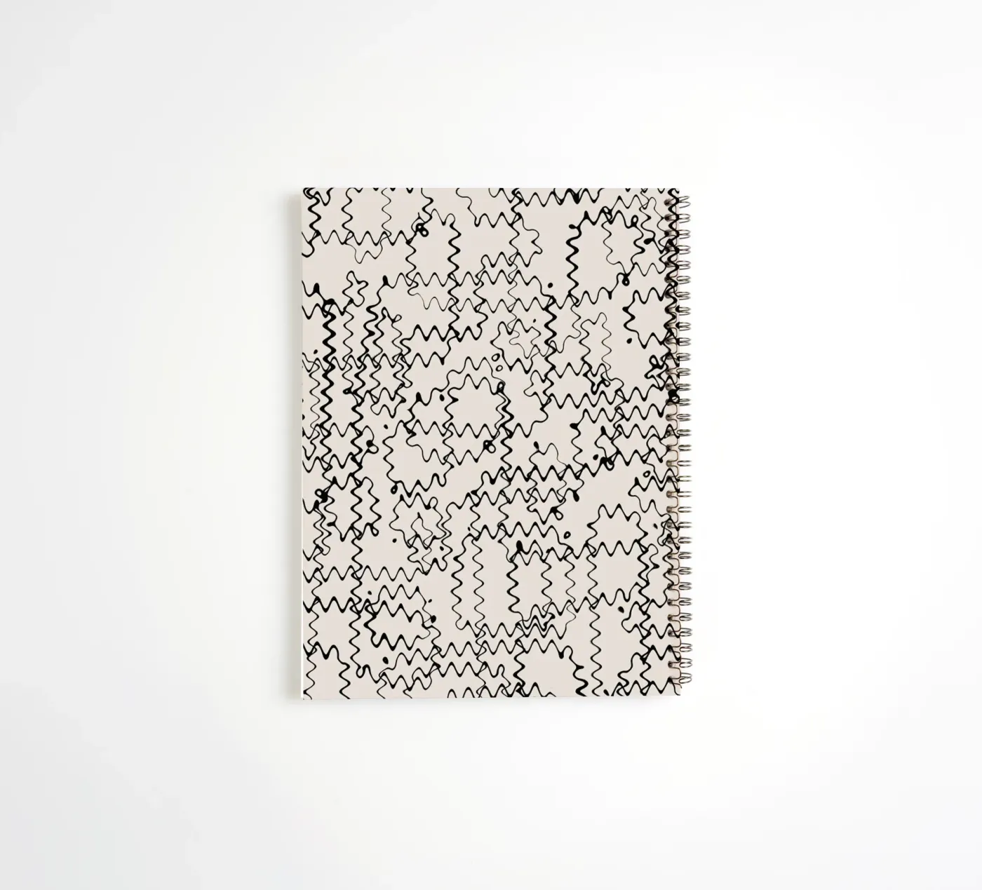 Wave Pattern spiral notebook by treechild