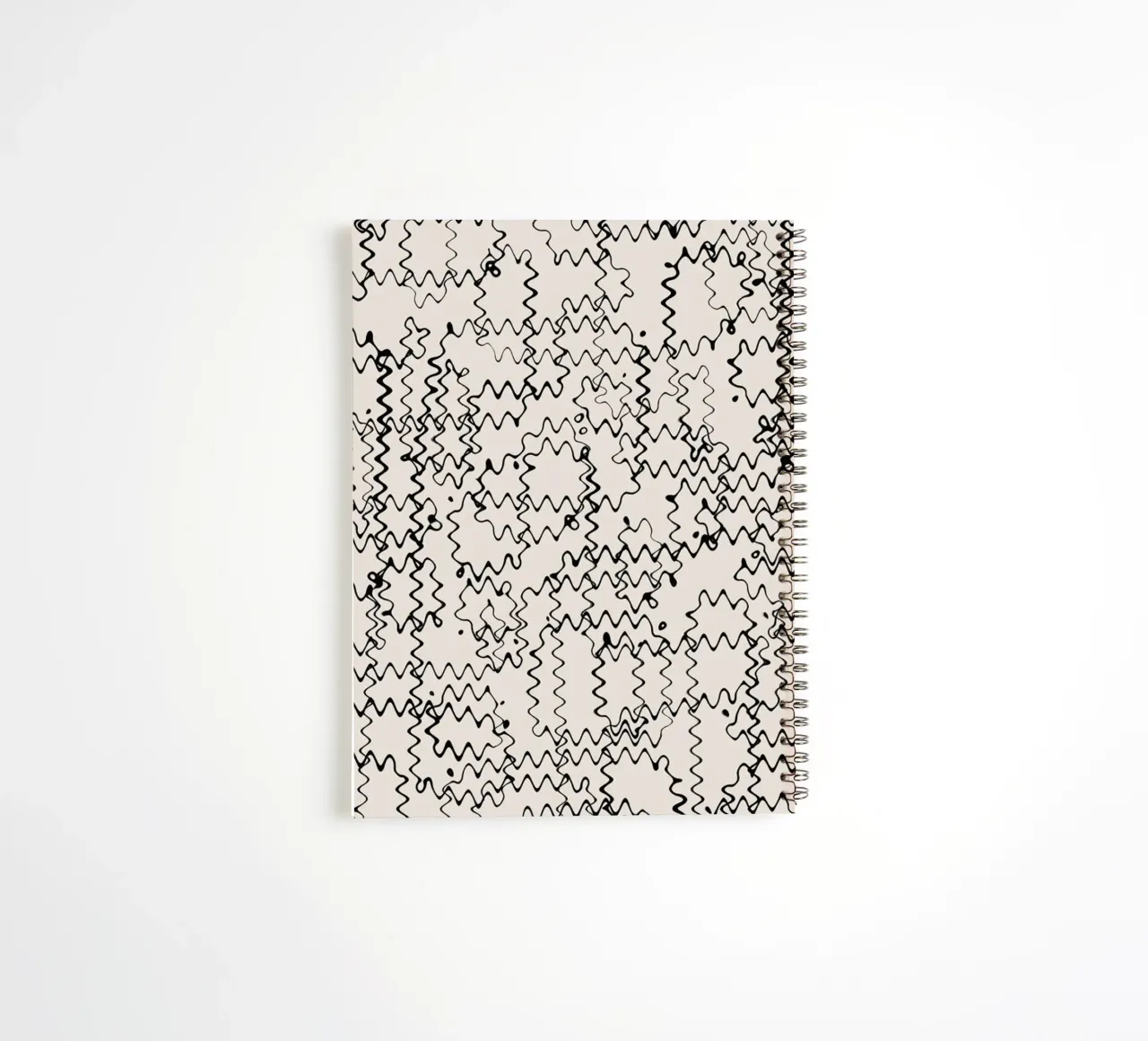 Wave Pattern spiral notebook by treechild