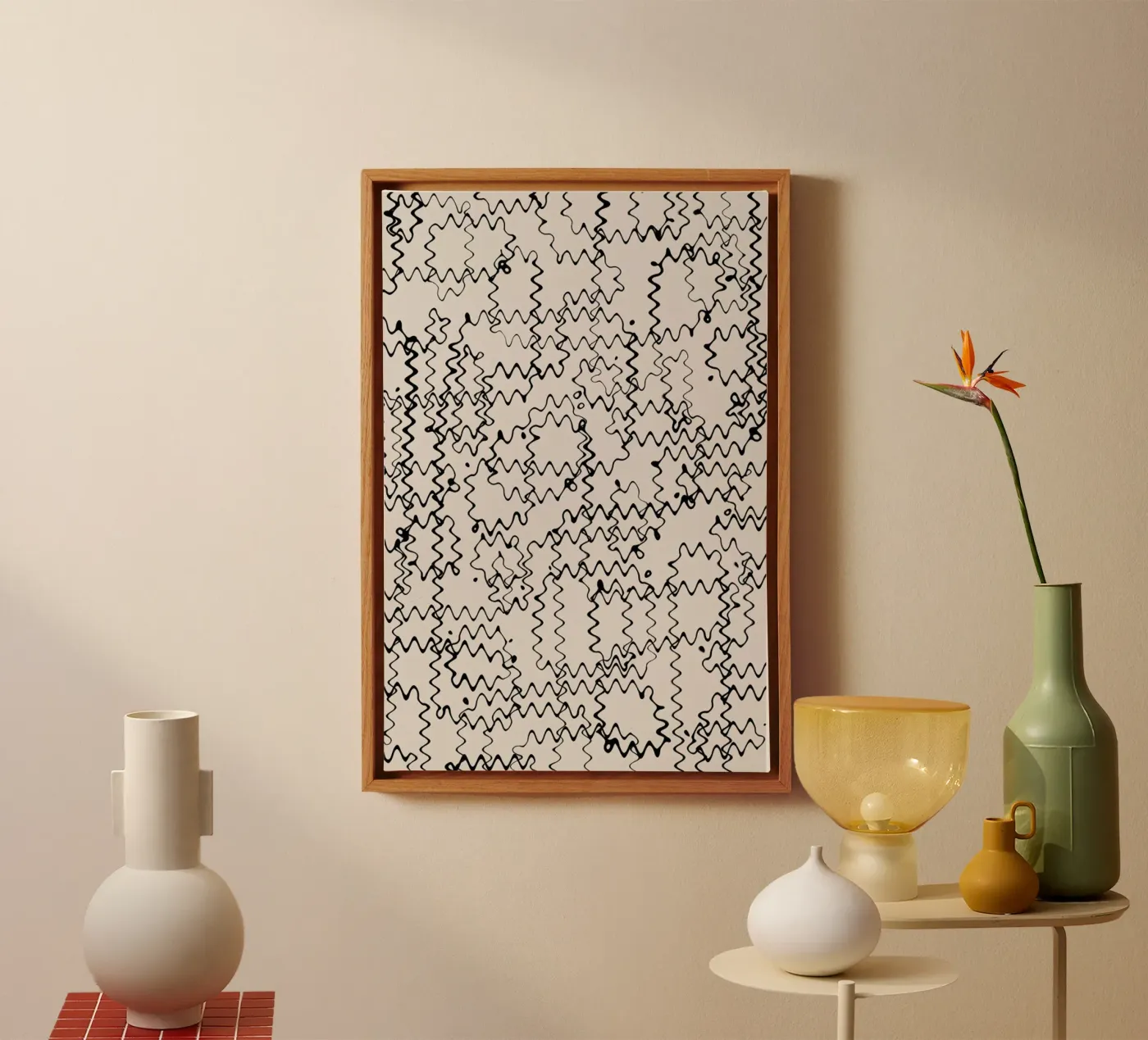 Wave Pattern canvas by treechild