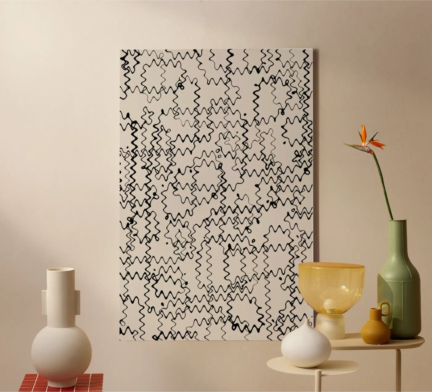 Wave Pattern canvas by treechild