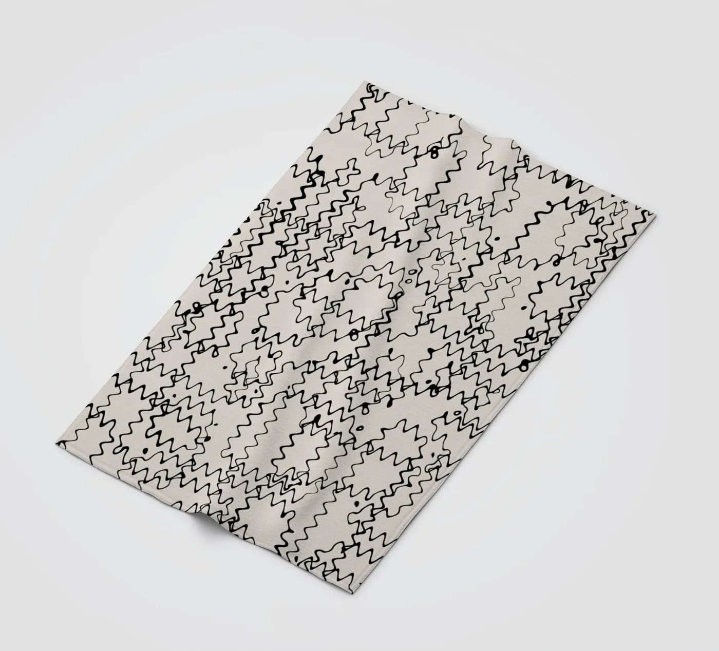 Wave Pattern Fleecedecke von treechild