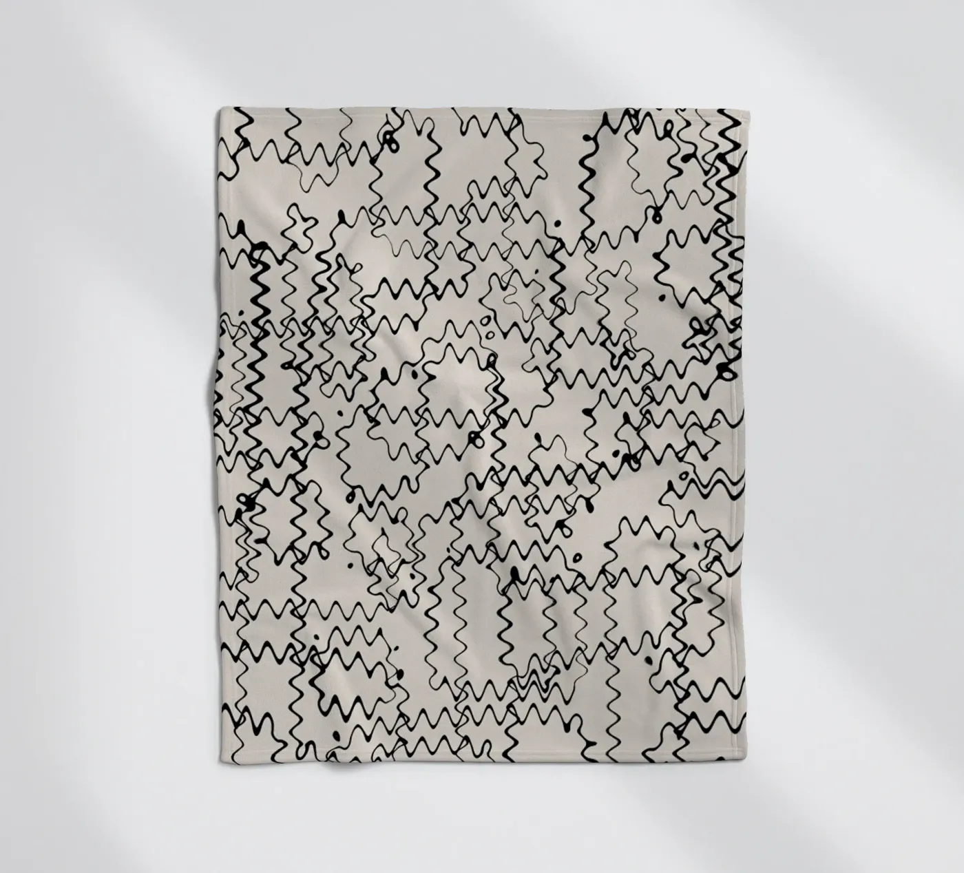Wave Pattern Fleecedecke von treechild