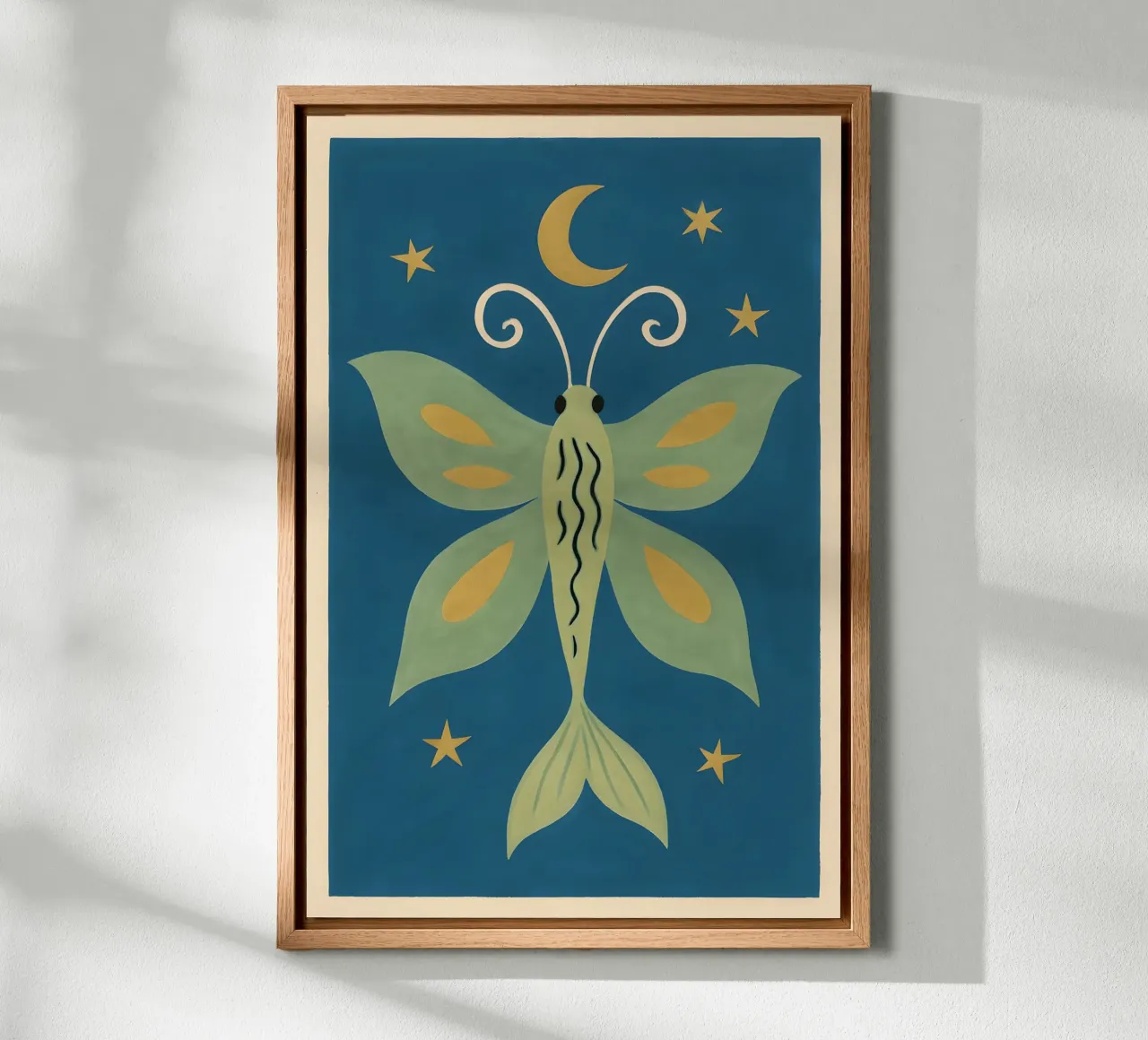 Celestial Sea Moth canvas by Art.Piece