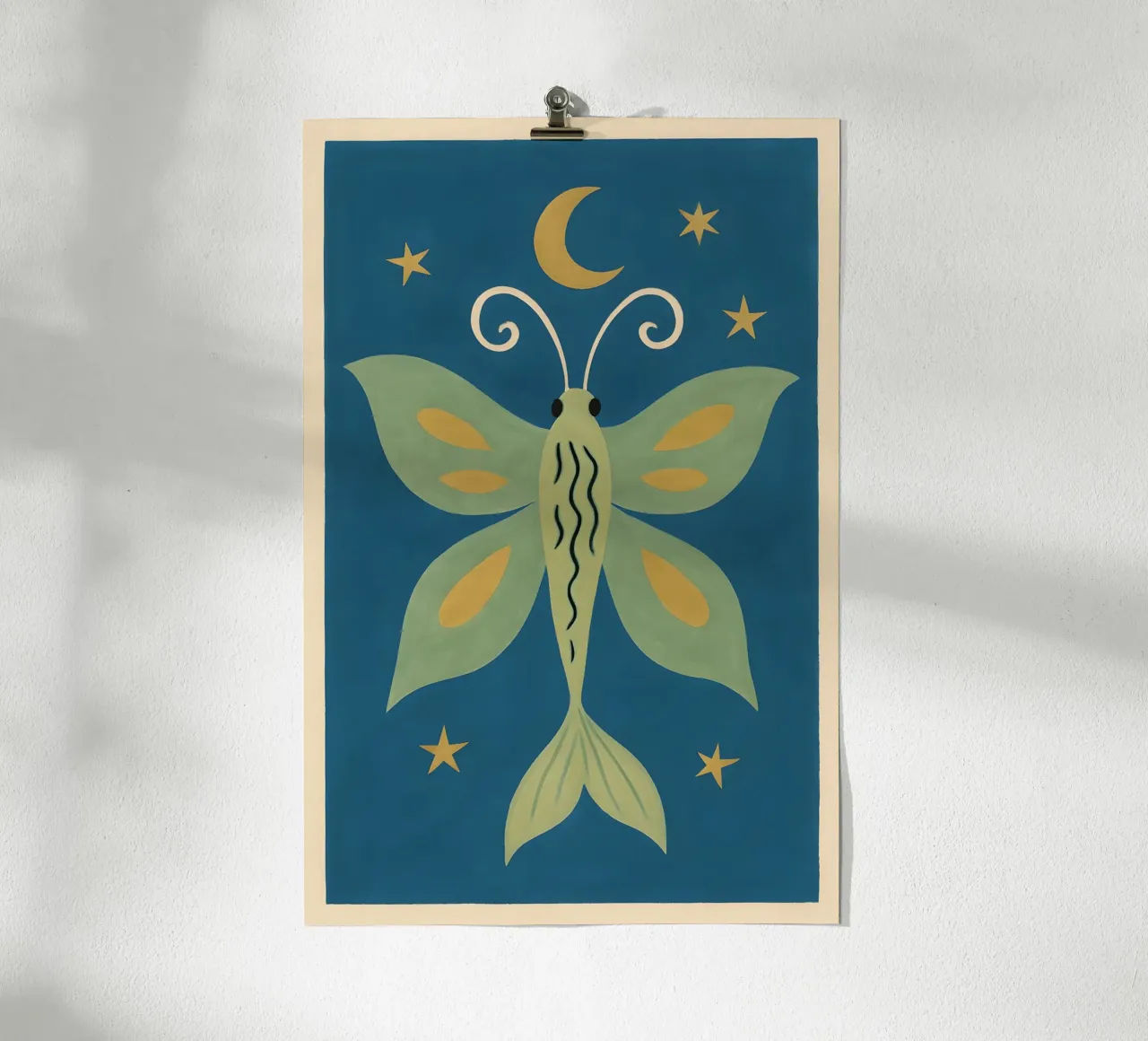 Celestial Sea Moth carta hahnemühle da Art.Piece
