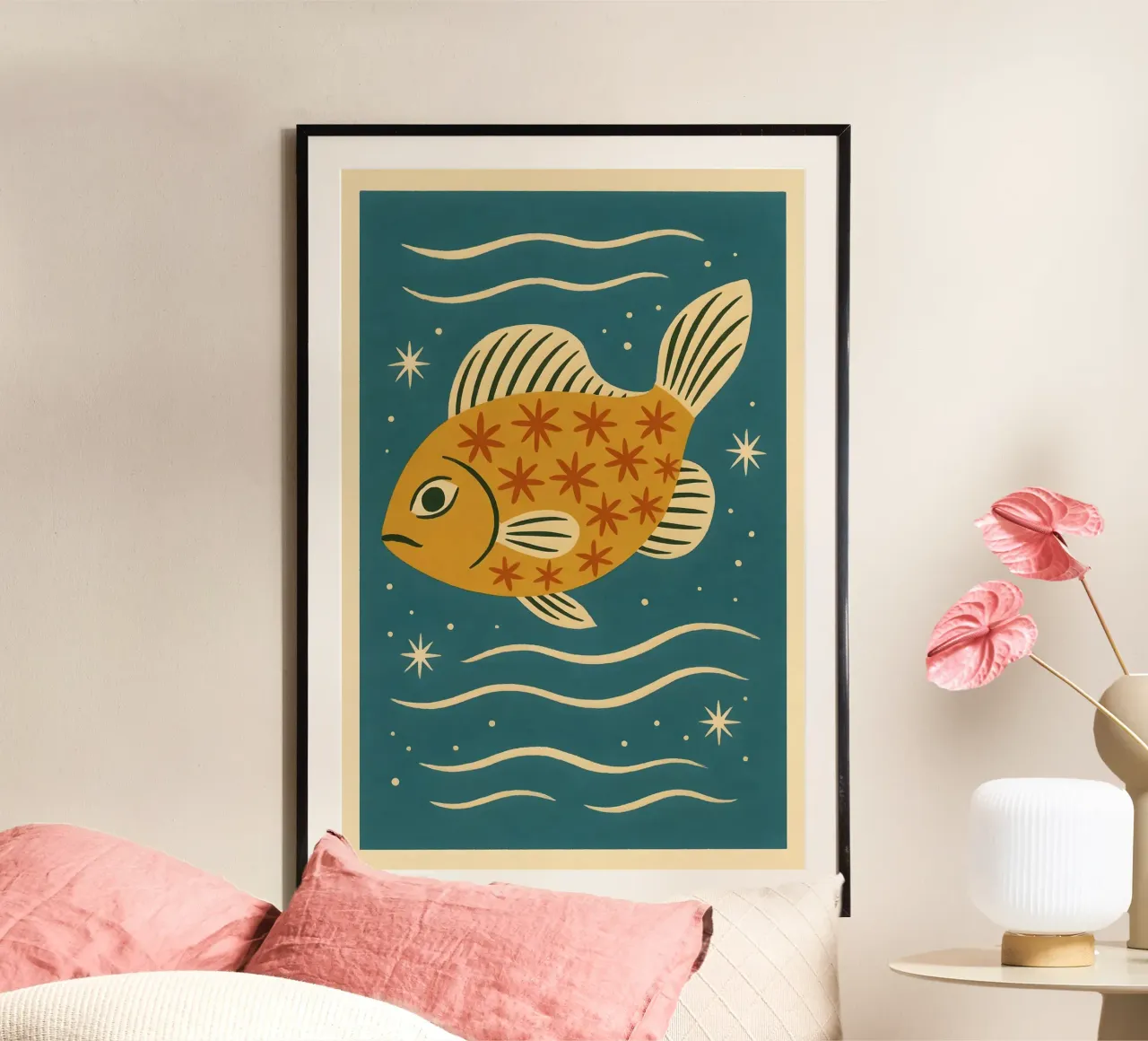 Sunlit Ripple Fish carta hahnemühle da Art.Piece