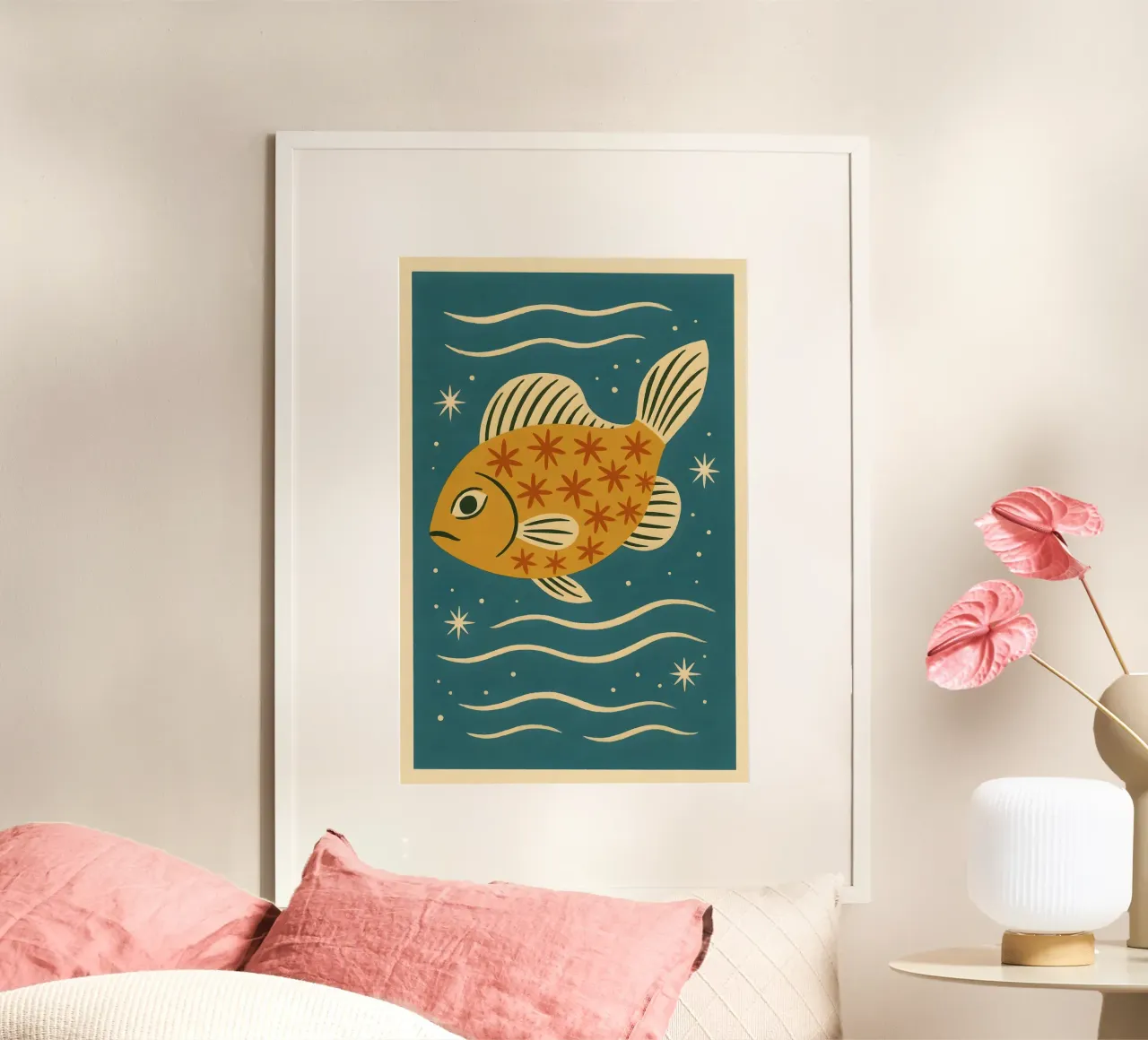 Sunlit Ripple Fish carta hahnemühle da Art.Piece