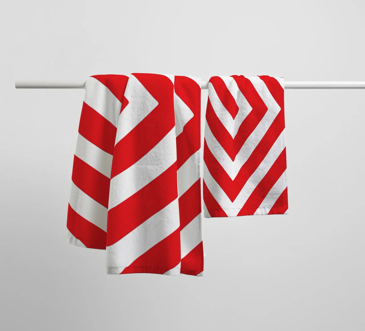 abstract geometric red line art towel by arkhanz