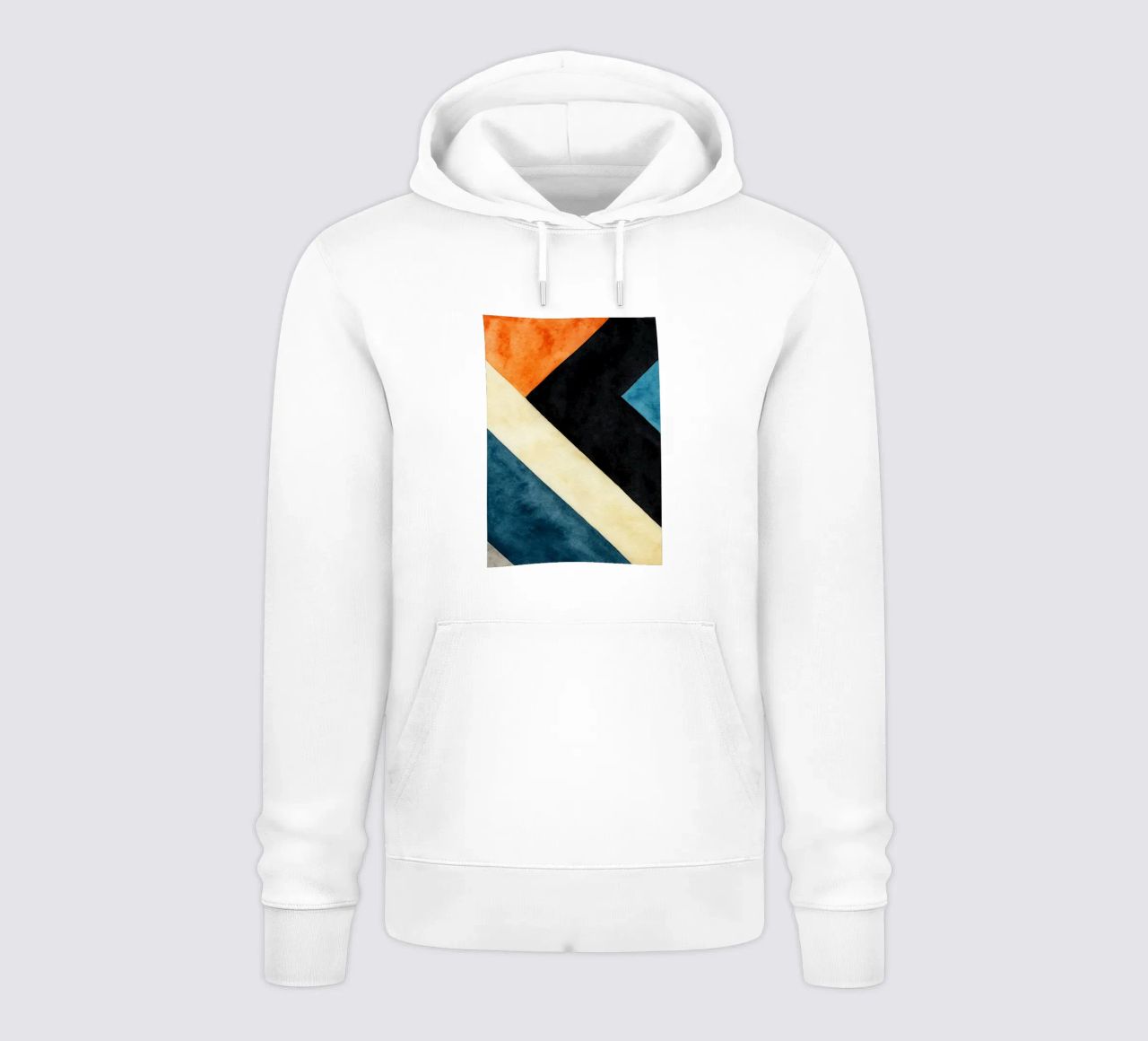 linea astratta geometrica semplice felpa con cappuccio da arkhanz