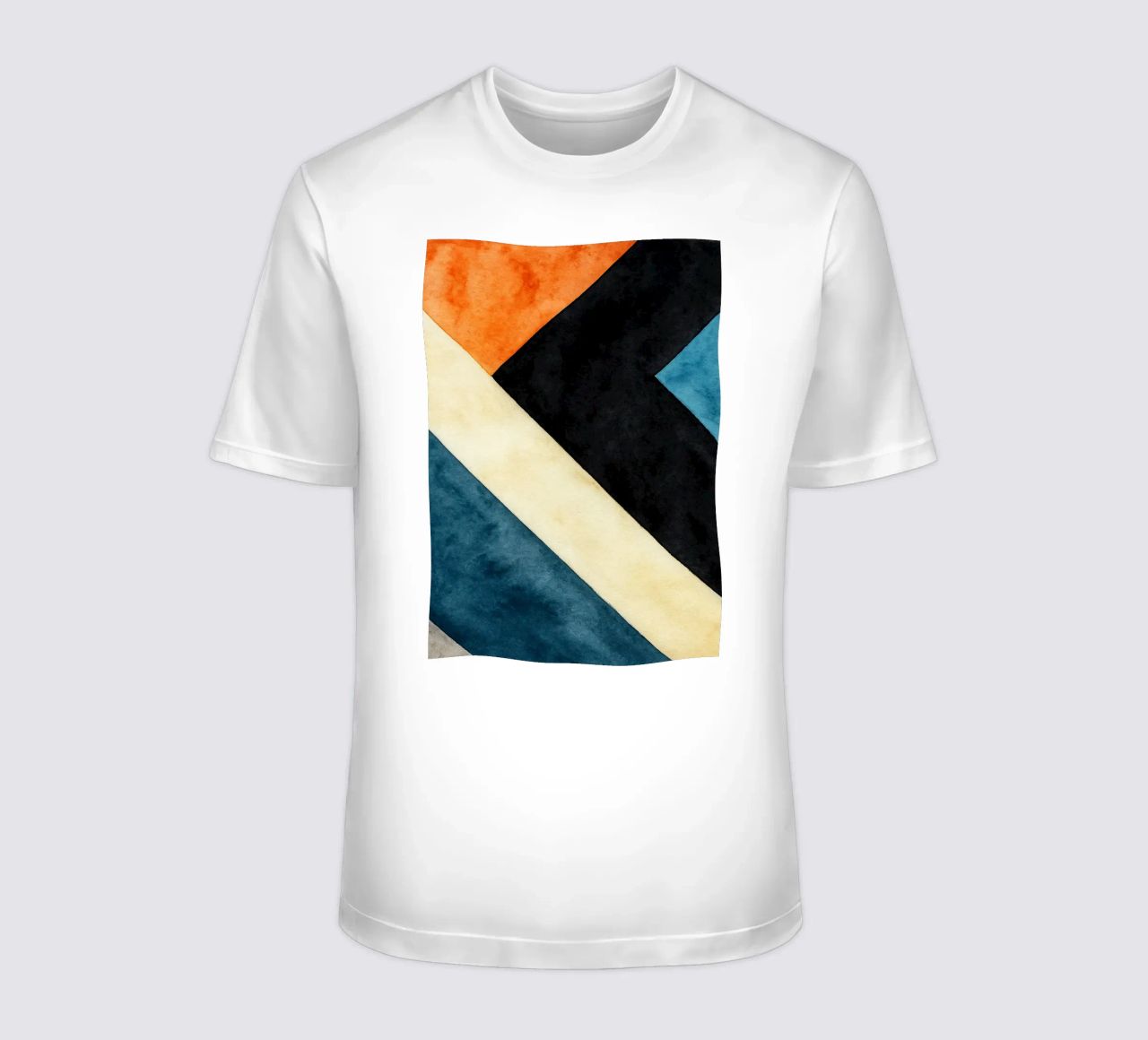 abstract geometric simple line t-shirt by arkhanz