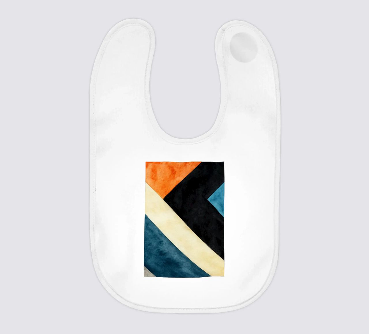 abstract geometric simple line baby bib by arkhanz