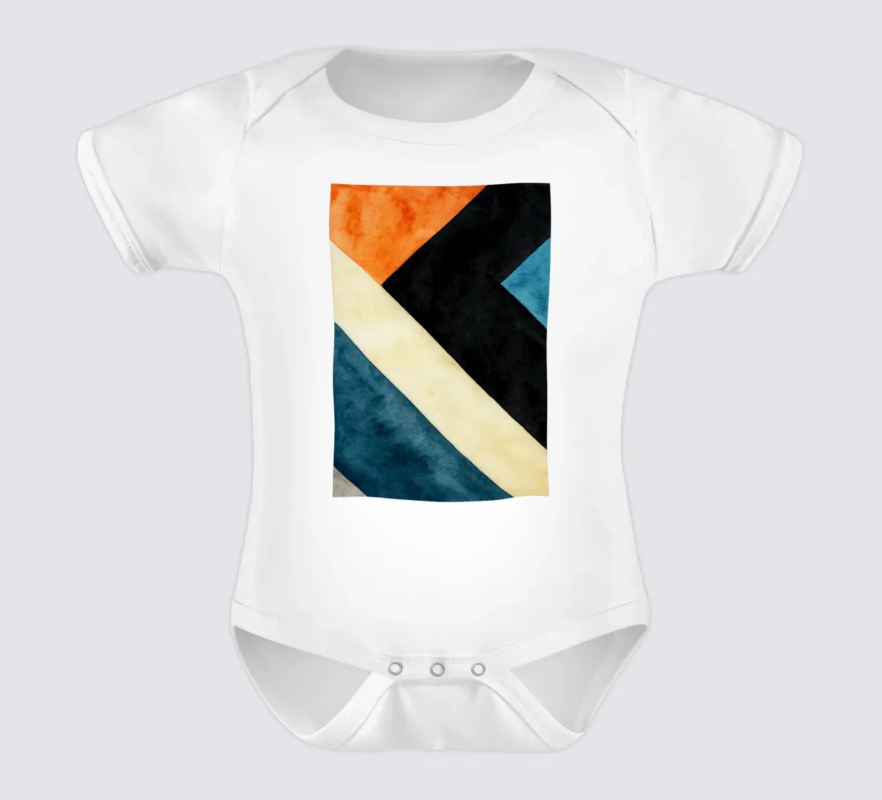 linea astratta geometrica semplice body neonato maniche corte da arkhanz