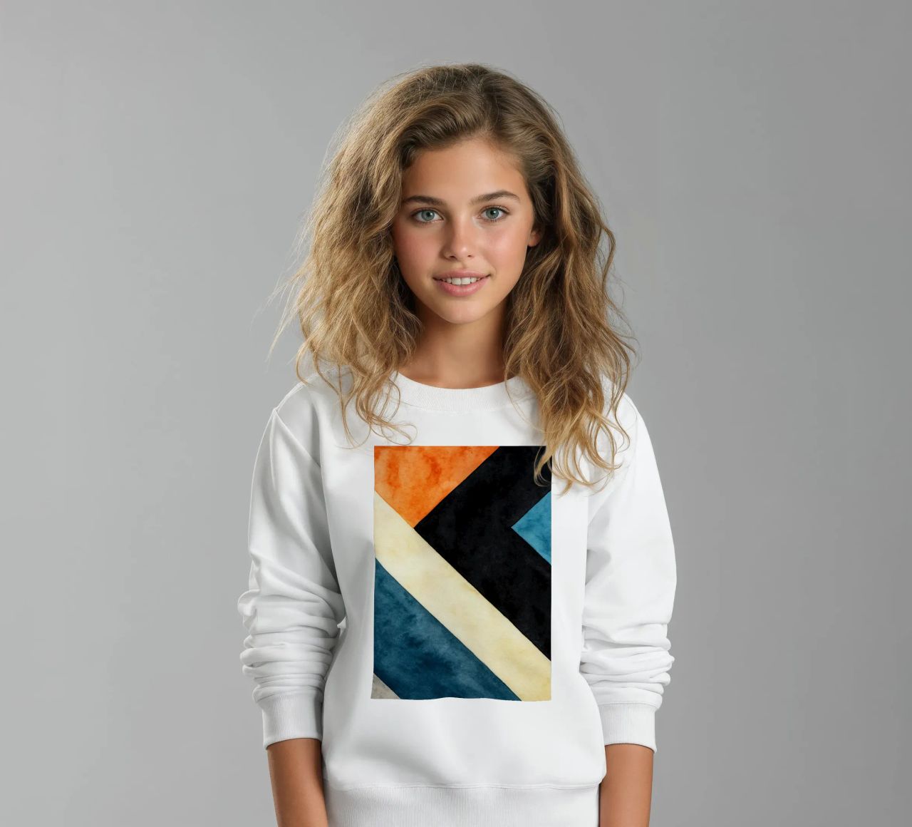 linea astratta geometrica semplice felpa bambino da arkhanz