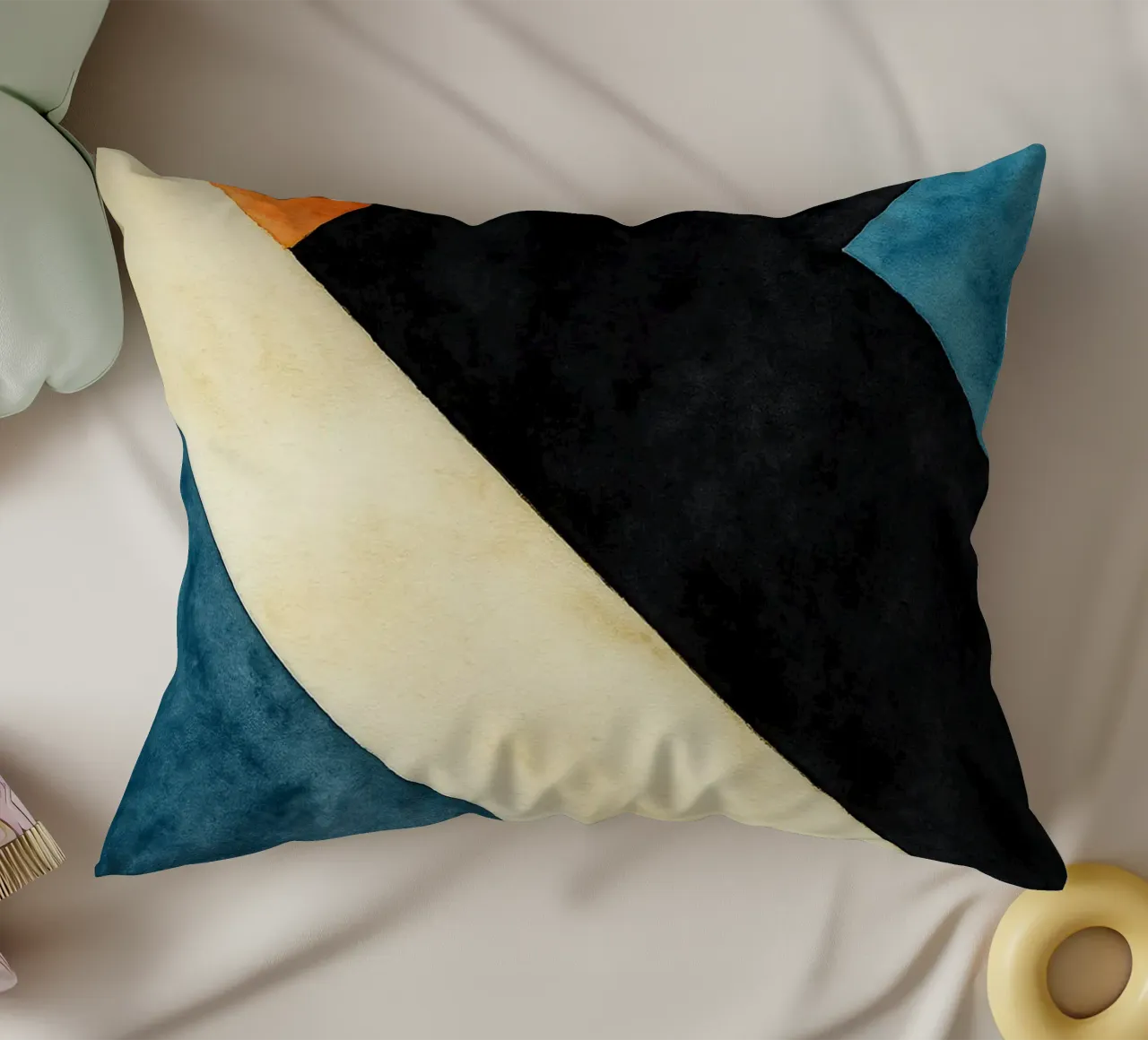 linea astratta geometrica semplice cuscino da arkhanz