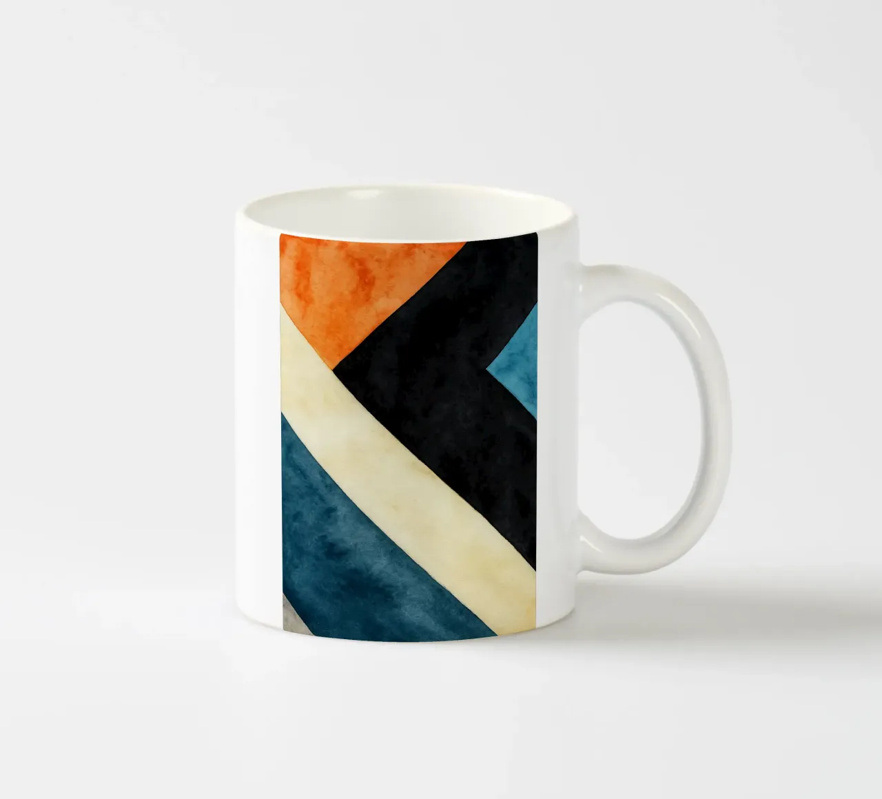 abstrakte geometrische einfache Linie Keramik Tasse von arkhanz