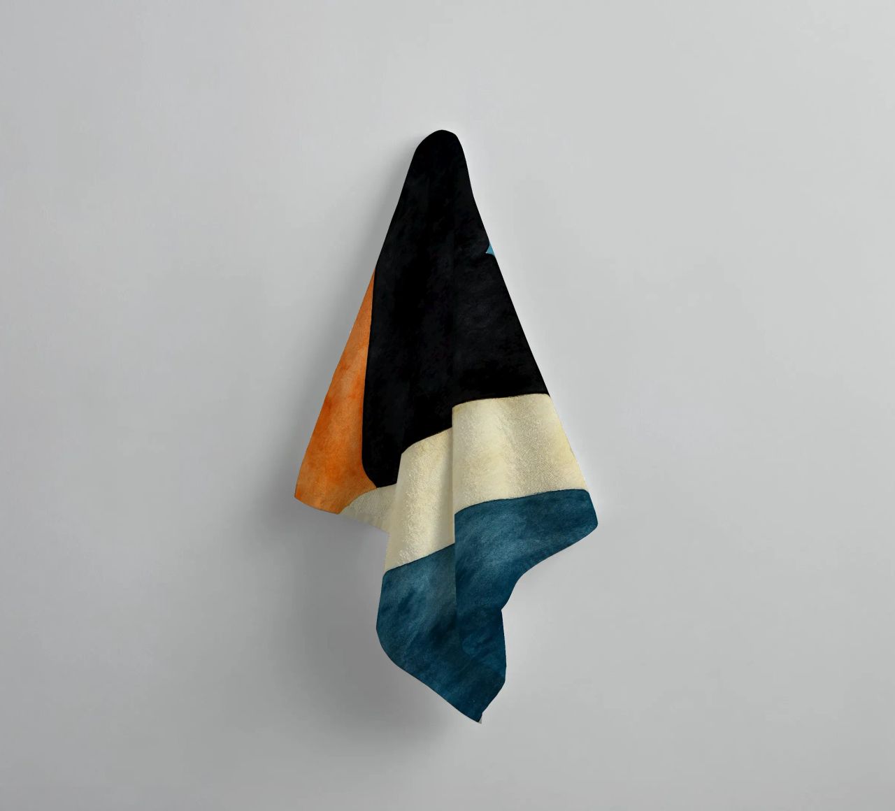 abstract geometric simple line towel by arkhanz