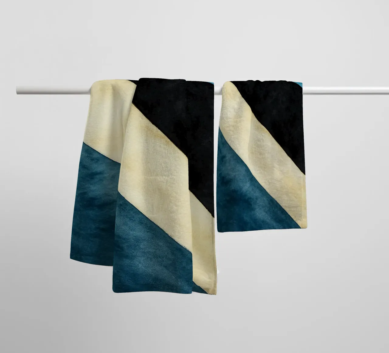 abstract geometric simple line towel by arkhanz