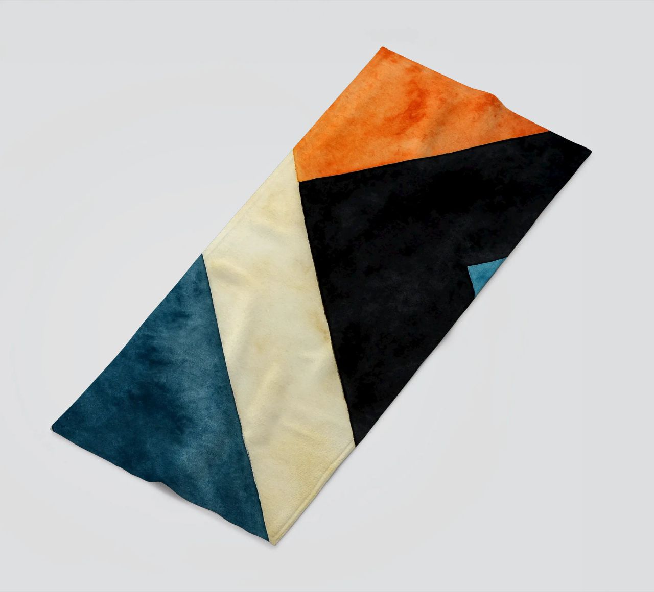abstract geometric simple line beach towel by arkhanz