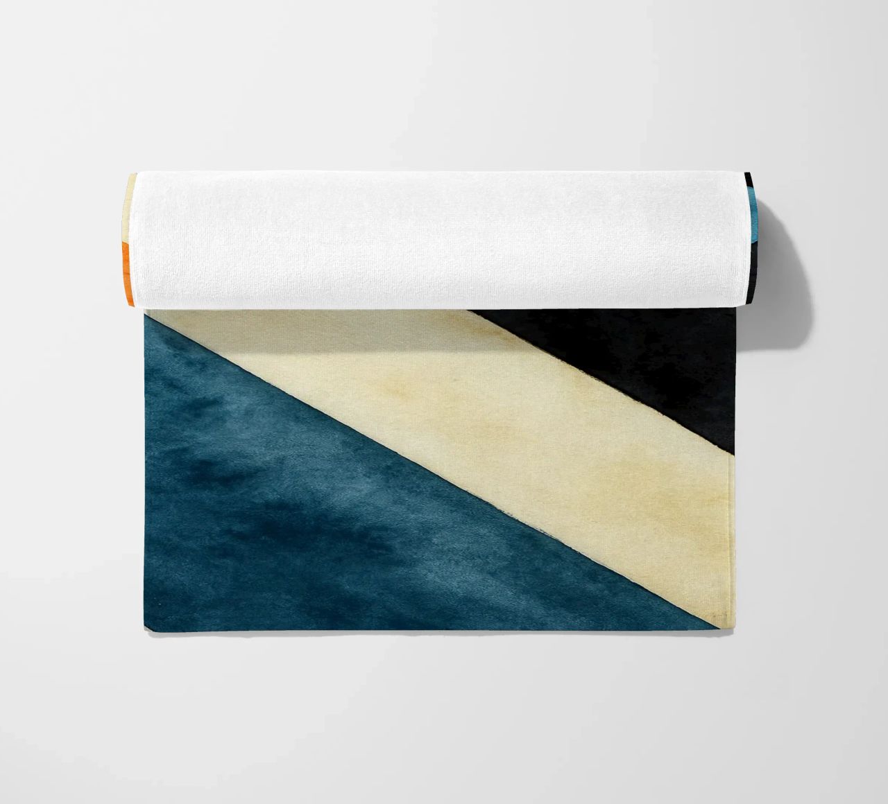 abstract geometric simple line beach towel by arkhanz