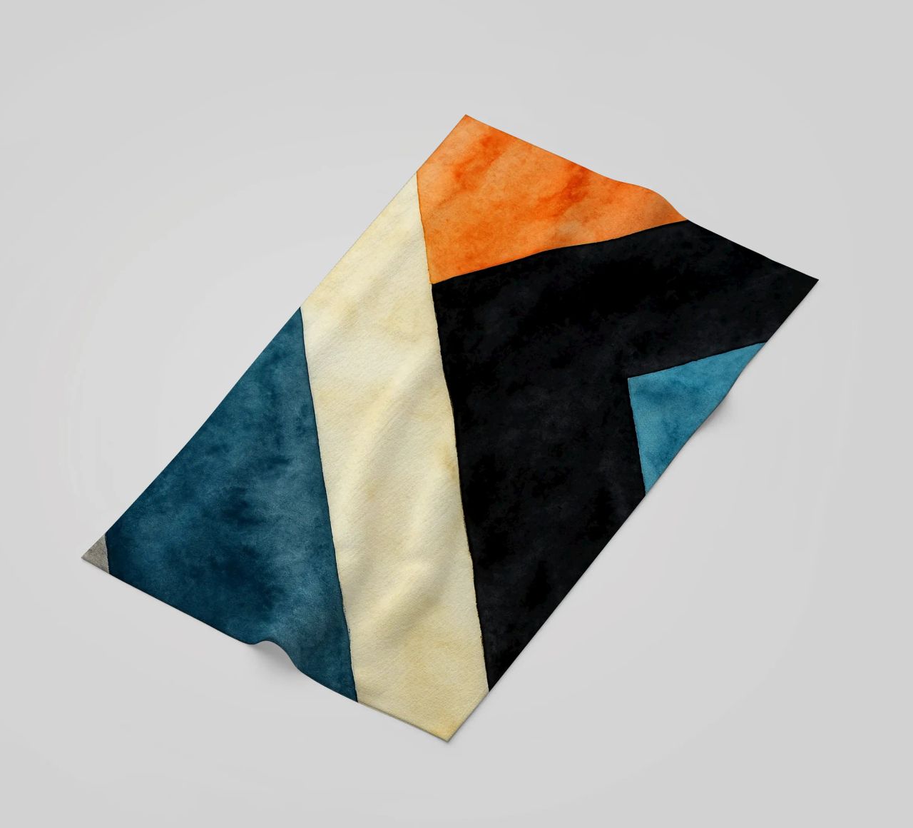 abstract geometric simple line beach towel by arkhanz
