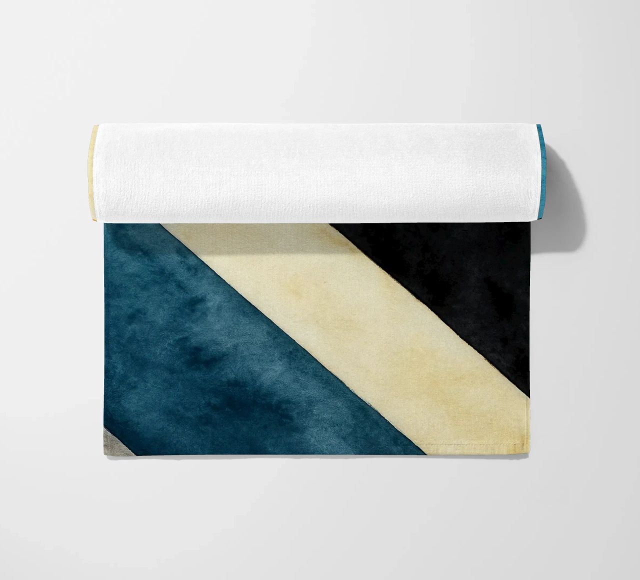abstract geometric simple line beach towel by arkhanz