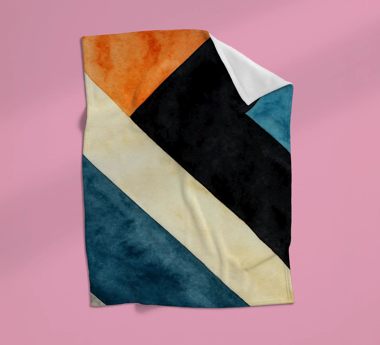 abstract geometric simple line fleece blanket by arkhanz