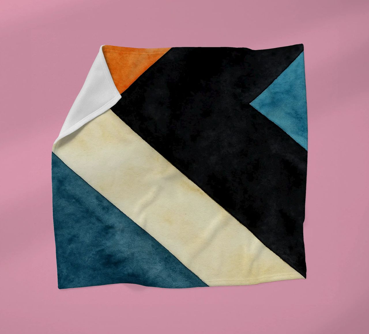 abstract geometric simple line fleece blanket by arkhanz