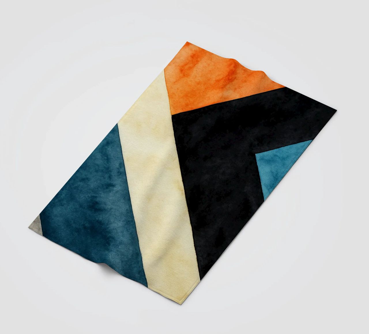 abstract geometric simple line fleece blanket by arkhanz