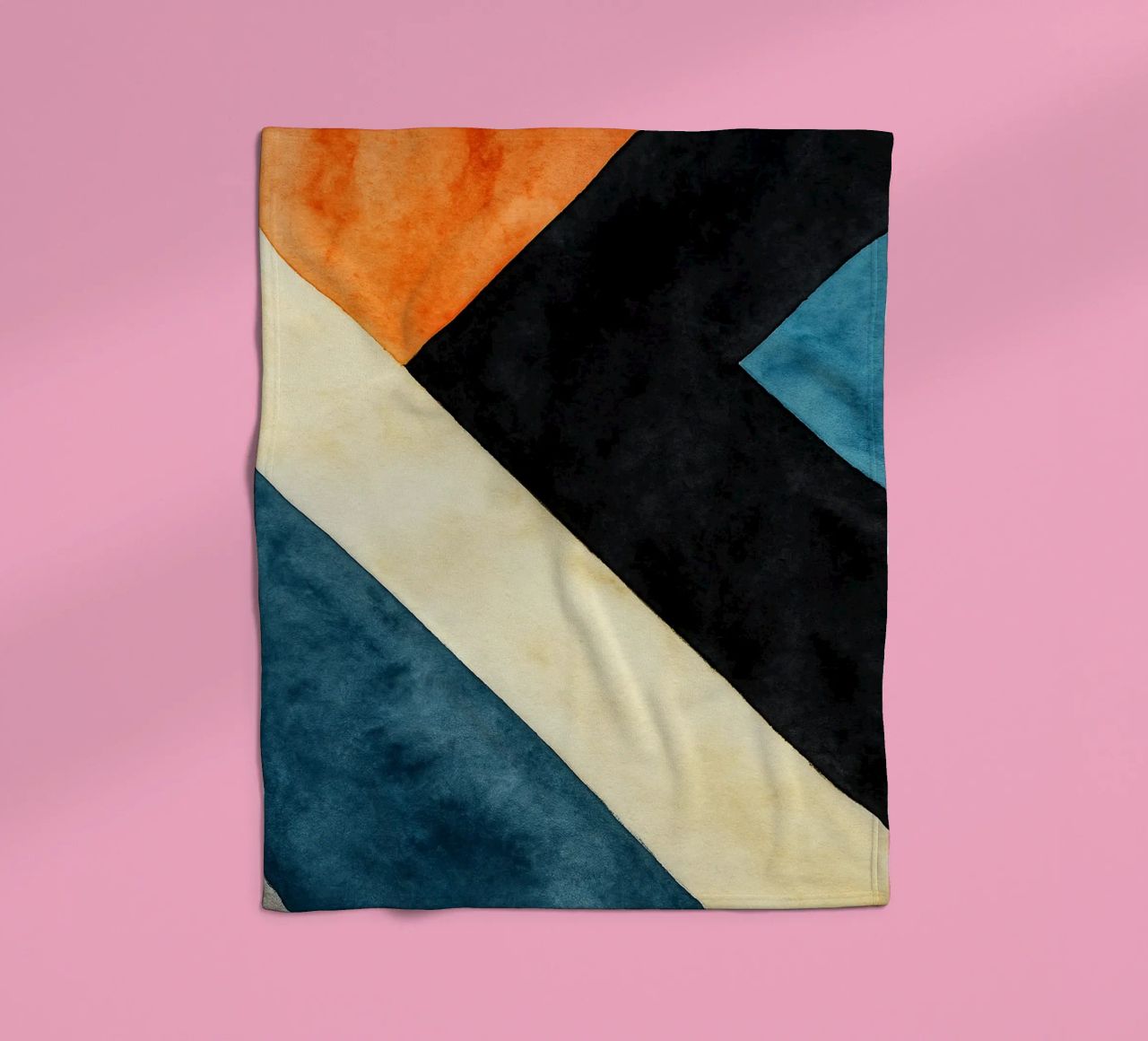 abstract geometric simple line fleece blanket by arkhanz