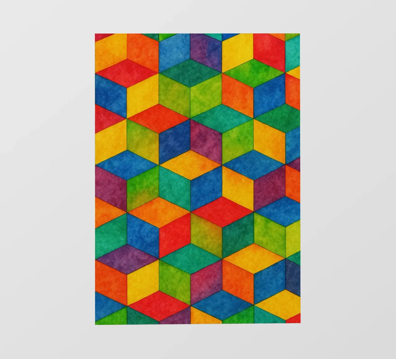 linea geometrica astratta esagonale piccola telo in pvc da arkhanz