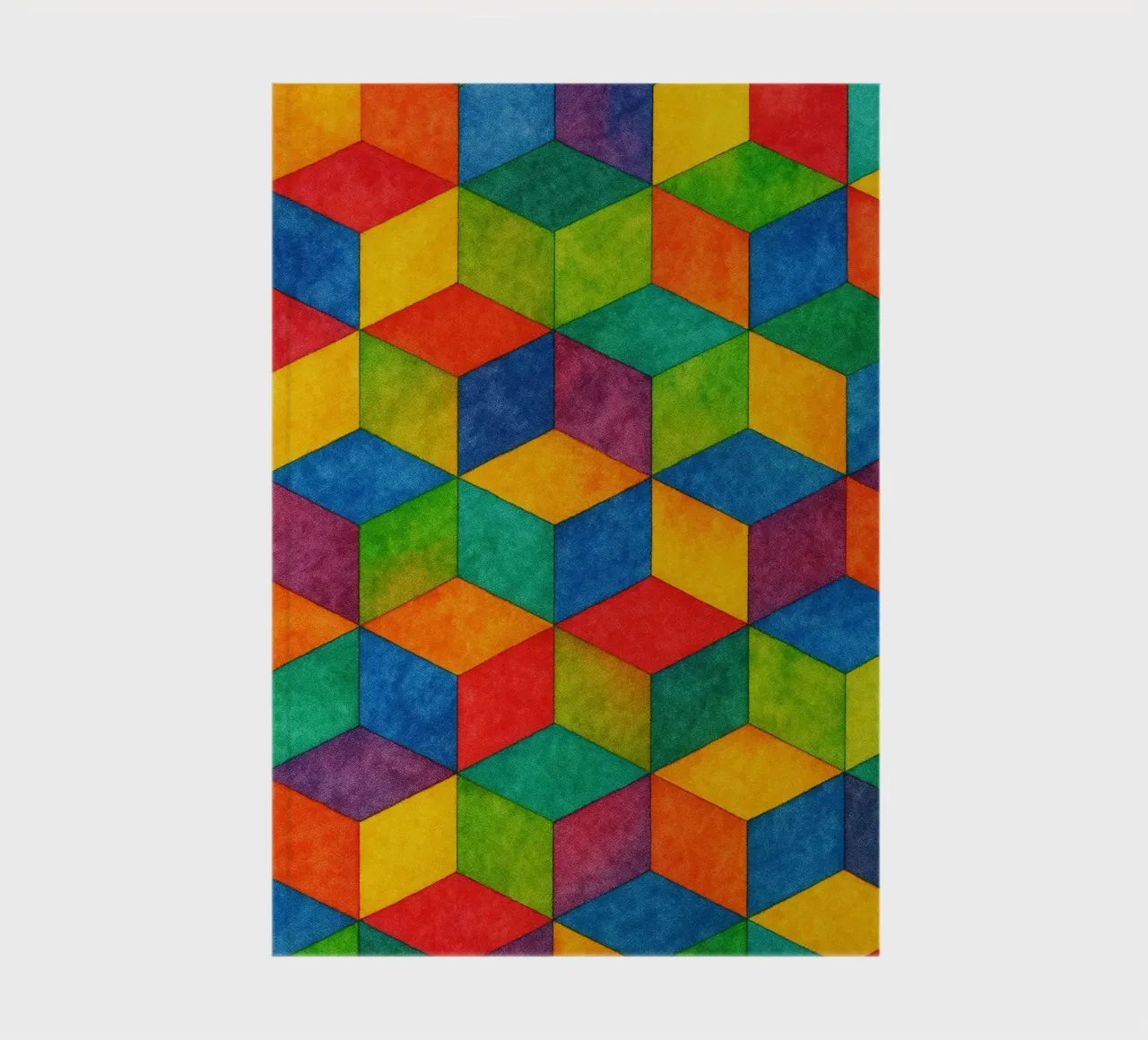 abstrakte geometrische kleine sechseckige Linie Notizbuch von arkhanz