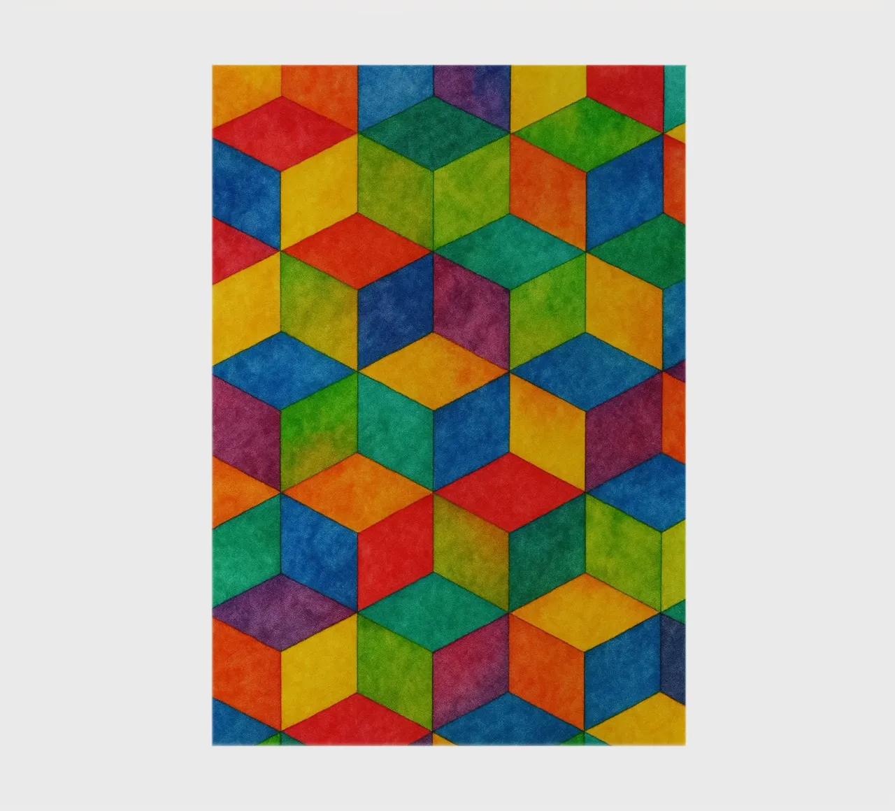 abstrakte geometrische kleine sechseckige Linie Notizbuch von arkhanz