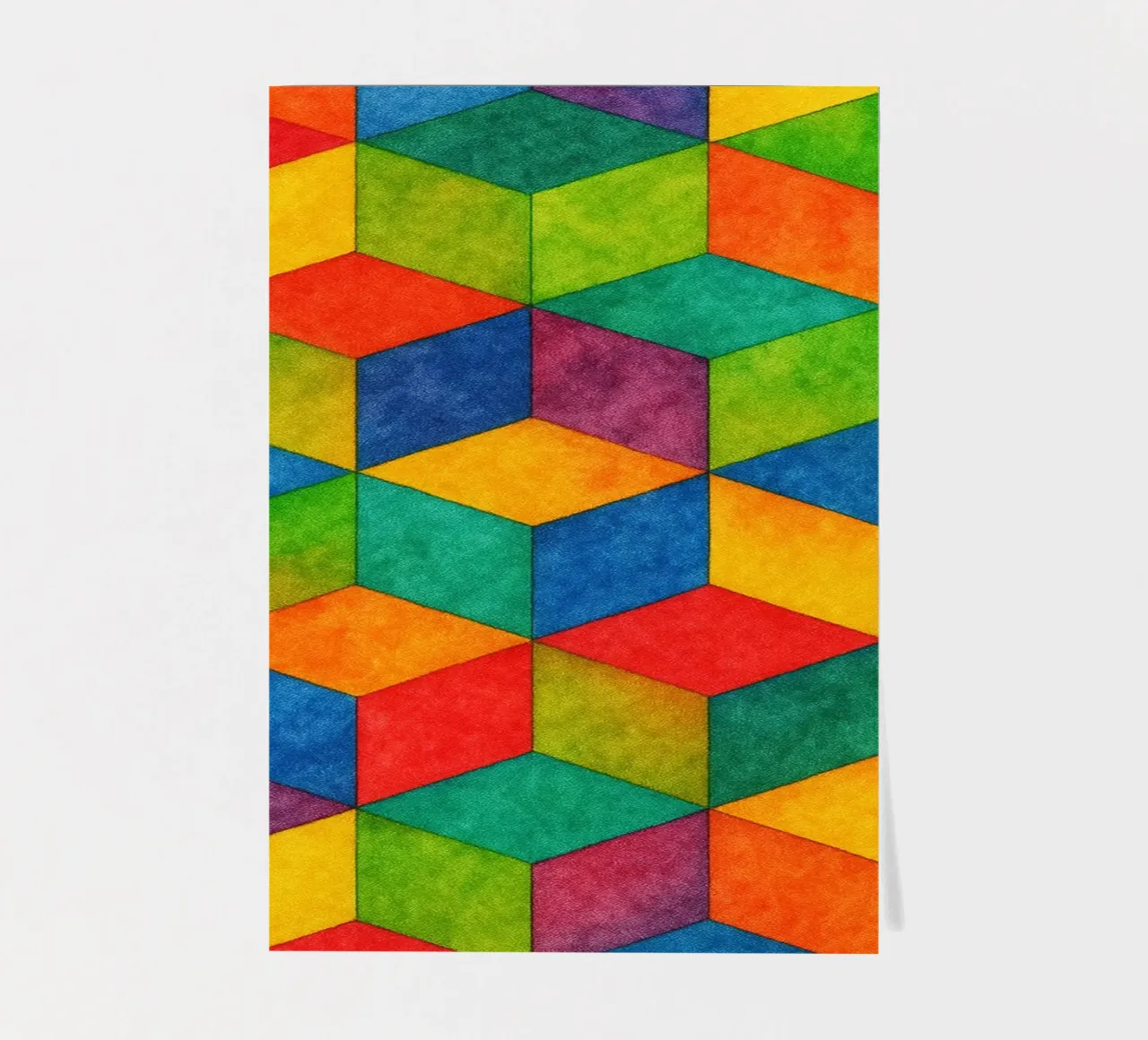 abstract geometric small hexagonal line sticker sheet by arkhanz