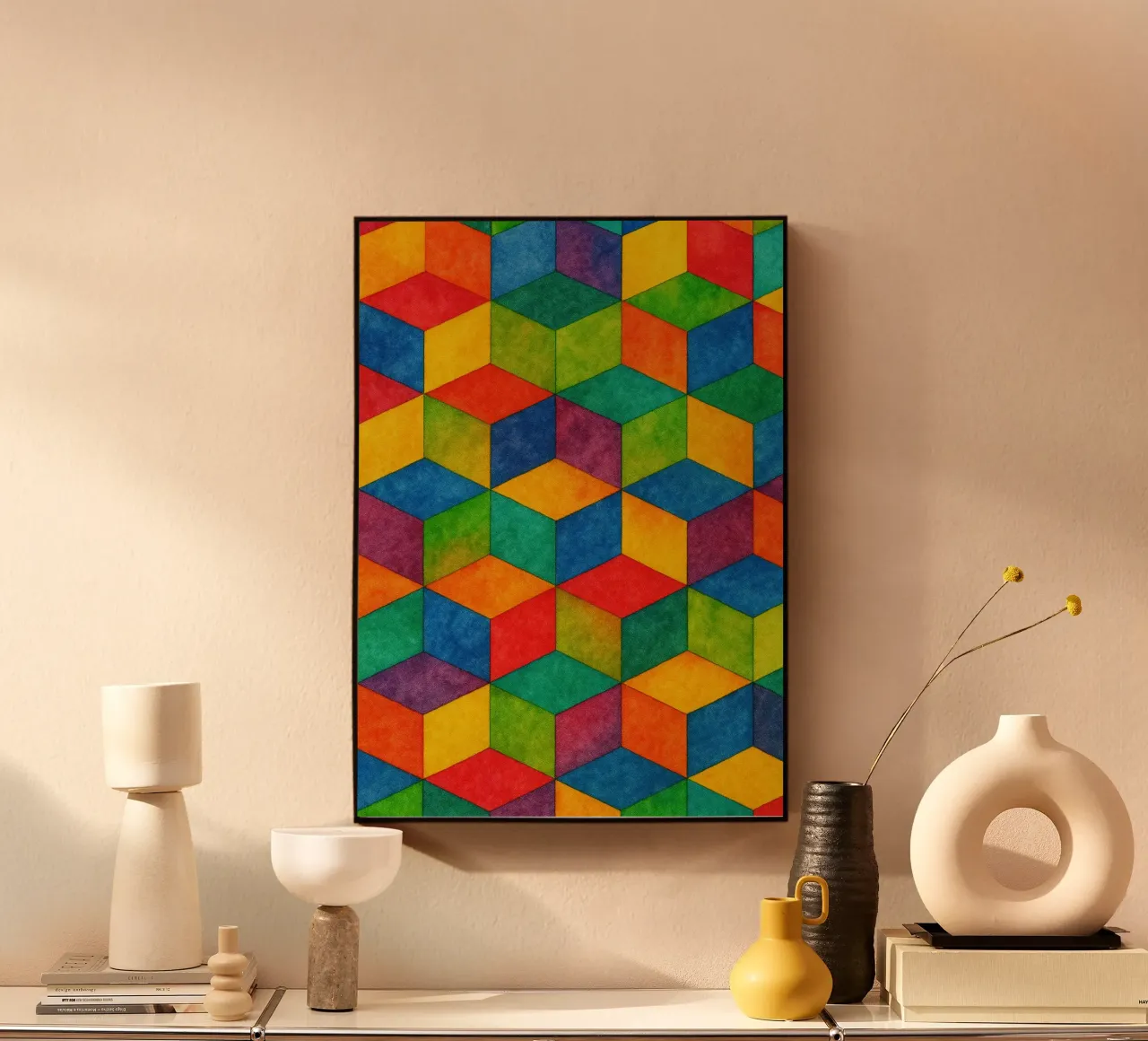 abstracto geométrico pequeña línea hexagonal metacrilato de arkhanz
