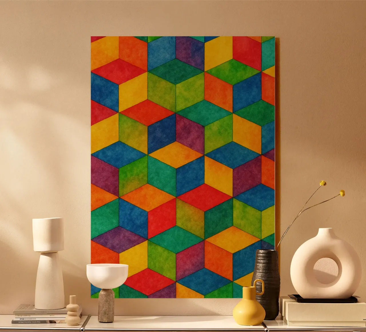 abstracto geométrico pequeña línea hexagonal metacrilato de arkhanz