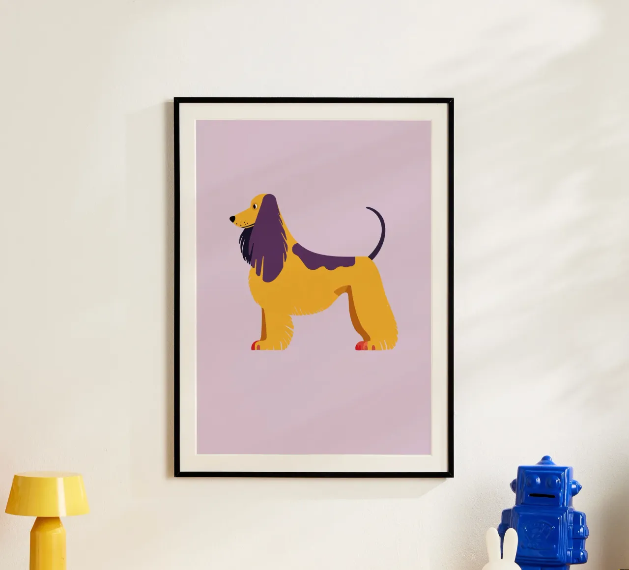 Afghanische Dogge poster con telaio in alluminio da DARIA IVANOVNA