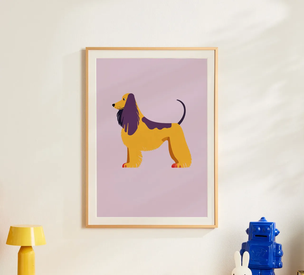 Afghanische Dogge poster con telaio in alluminio da DARIA IVANOVNA
