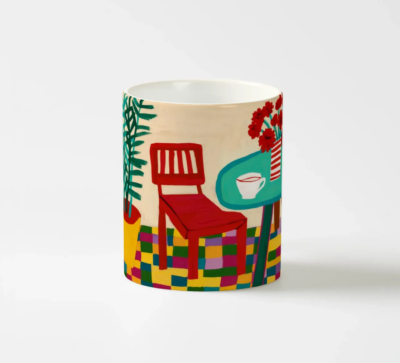 Sedia a scacchi Harmony tazza in ceramica da Tiga Bersama