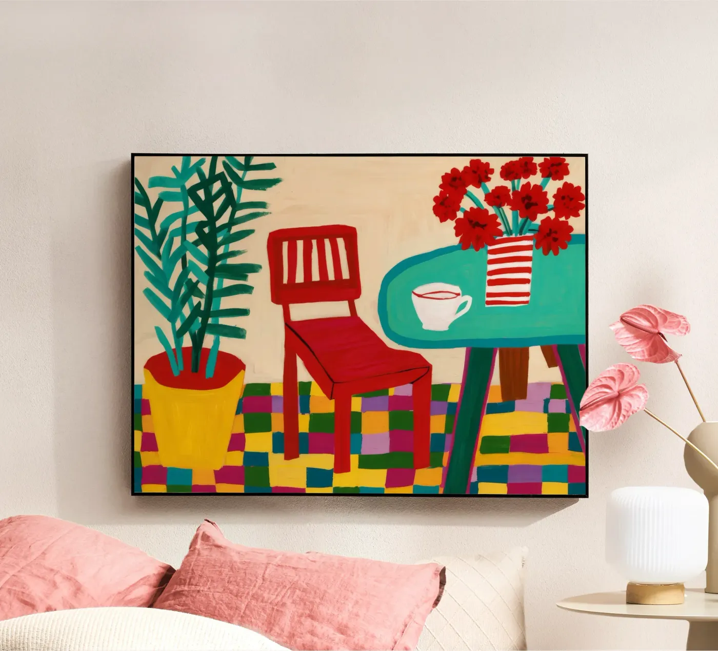 Sedia a scacchi Harmony plexiglass da Tiga Bersama