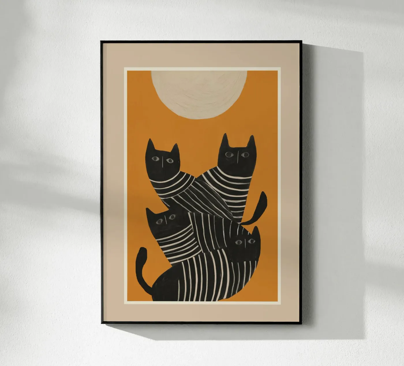 Abstract Black Cats plexiglass da cityart