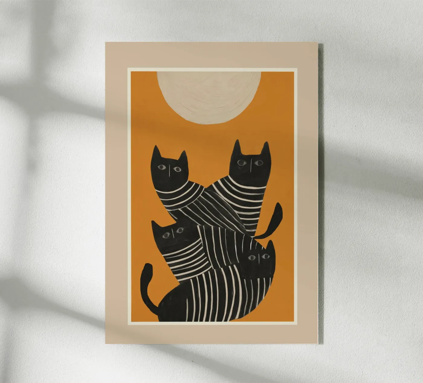 Abstract Black Cats plexiglass da cityart