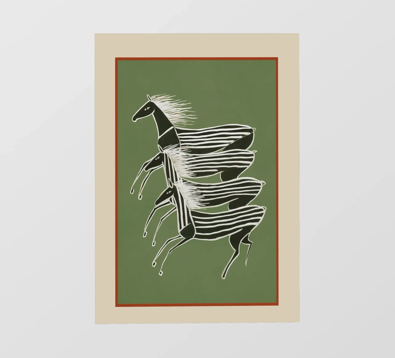 Horses in Stripes telo in pvc da cityart
