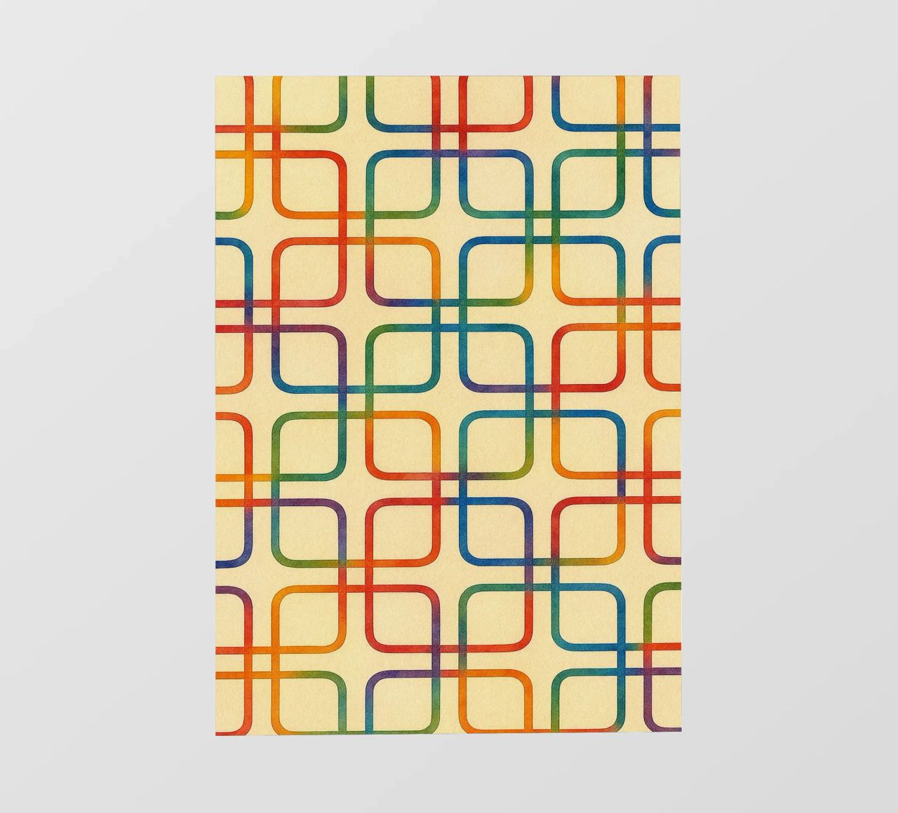 linea geometrica astratta quadrata colorfull pellicola backlit da arkhanz