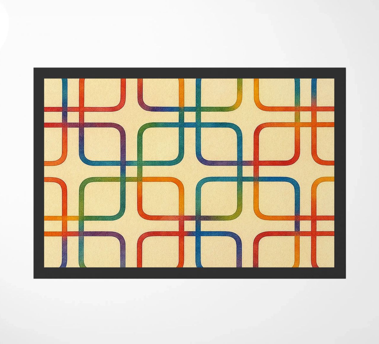 linea geometrica astratta quadrata colorfull zerbino da arkhanz