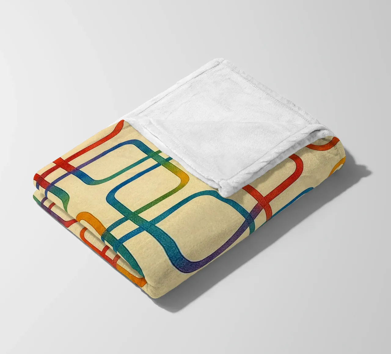 linea geometrica astratta quadrata colorfull coperta in pile da arkhanz