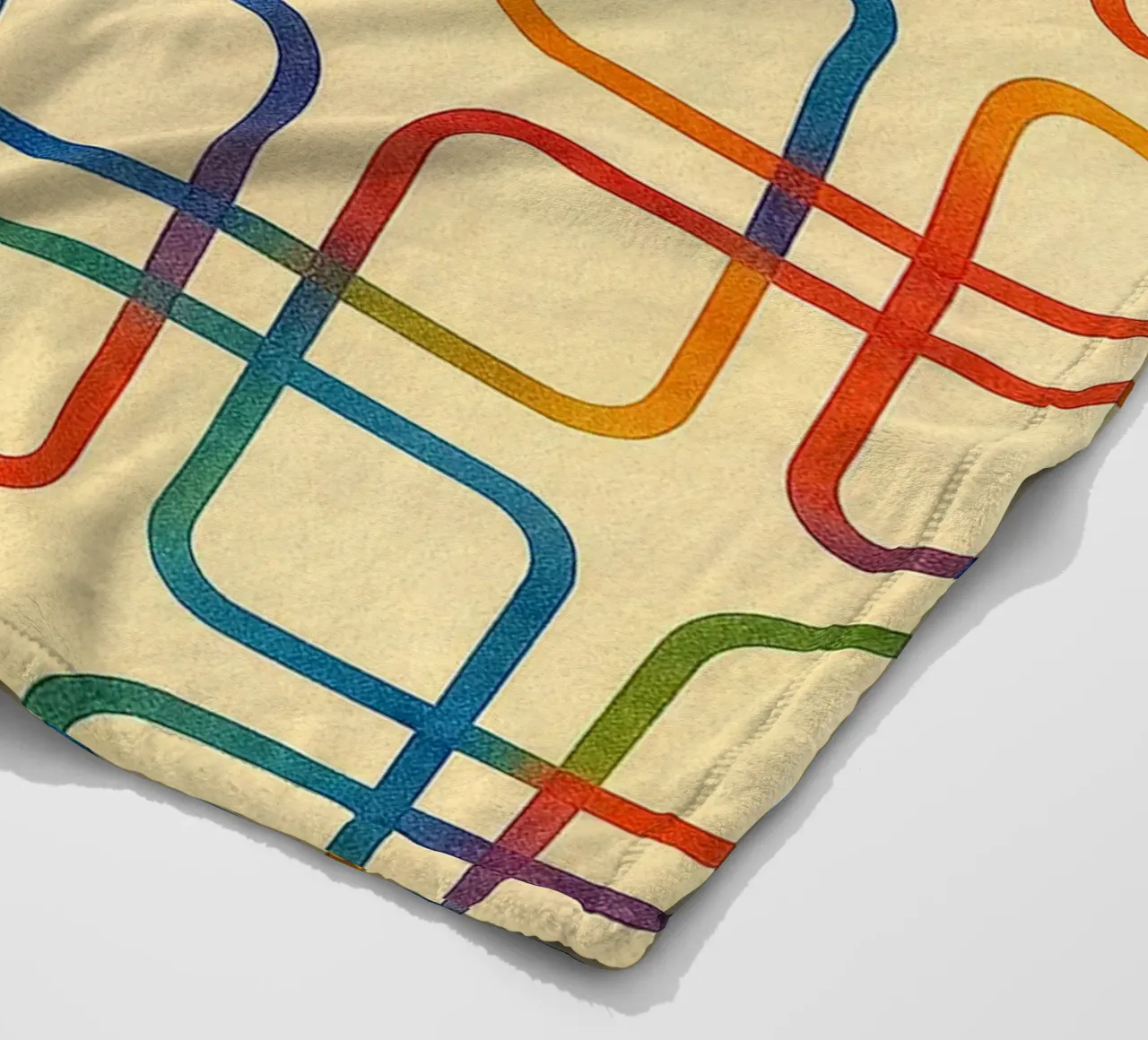 linea geometrica astratta quadrata colorfull coperta in pile da arkhanz