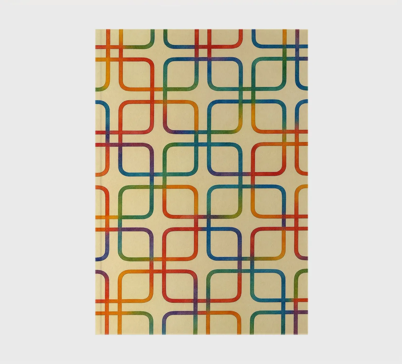 abstract geometric square colorfull line notebook by arkhanz
